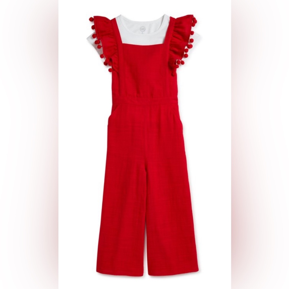 Red wonder nation jumpsuit